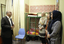 گزارش تصویری هیات رئیسه دانشگاه از خوابگاه خواهران به مناسبت هفته خوابگاه